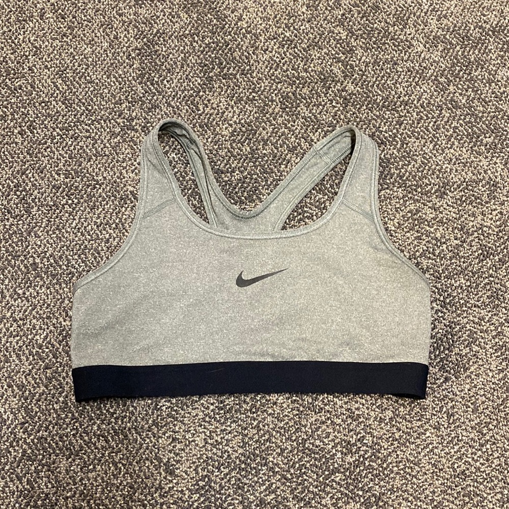 Grey Nike Sports Bra
